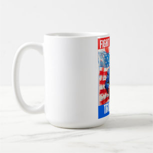 CANECA DE CAFÉ TRUMP 2024 LUTA CONTRA A LUTA