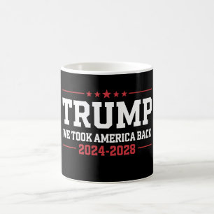 Caneca De Café Trump 2024 Nós Levamos a América de Volta 47 EUA