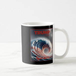 Caneca De Café Trump 2024 Onda Vermelha Tsunami EUA Eleição Votaç