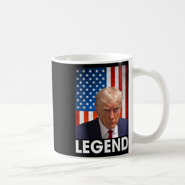 Caneca De Café Trump 2024 Presidente Legend American Flag (Direita)