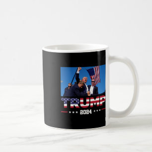 Caneca De Café Trump 2024 Sobreviveu A Tiro Na Manifestação Eleit