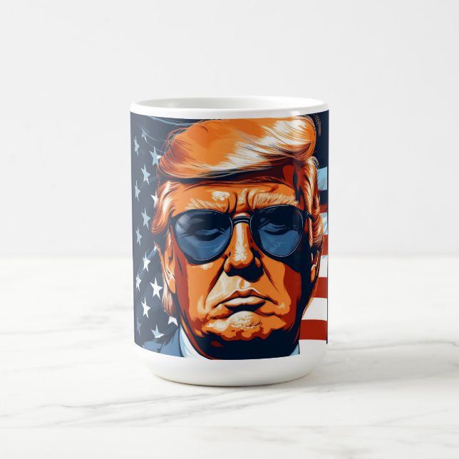 Caneca De Café Trump 2024 - USA - Make America Great Again (Centro)