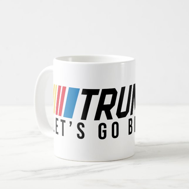 Caneca De Café Trump 2024 Vamos Go Brandon (Frente Esquerda)