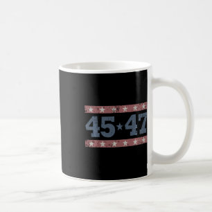 Caneca De Café Trump 2024 Vintage 45 47 America Flag Shirt For Wo