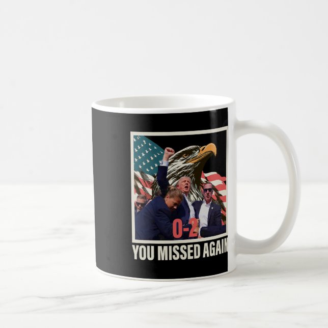 Caneca De Café Trump 2024 Você Perdeu De Novo 0-2 (Direita)