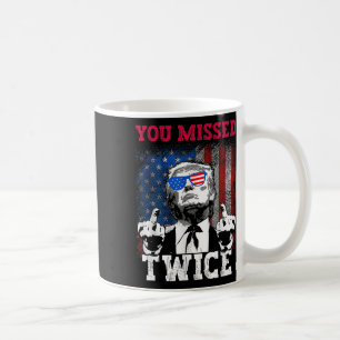 Caneca De Café Trump 2025 Bandeira dos EUA Você Errou Duas Vezes