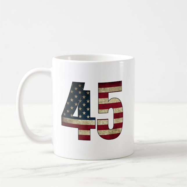 Caneca De Café Trump 45-47 (Esquerda)