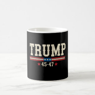 Caneca De Café Trump 45 47 Bandeira dos EUA Americana Retro Vinta