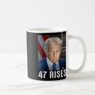 Caneca De Café Trump 47 Rises Foto da posse de Donald Trump