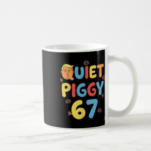 Caneca De Café Trump 6 7 Porco Quietinho Meme Político Divertido