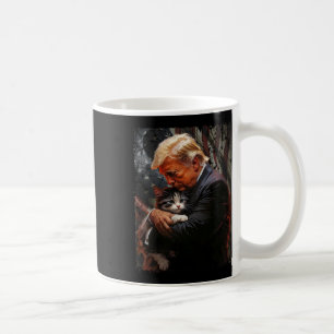 Caneca De Café Trump Abrindo Um Gato Laranja 2024 Torna Os Gatos