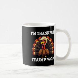 Caneca De Café Trump Ação de Graças Eu sou o Feliz Trump Won Autu