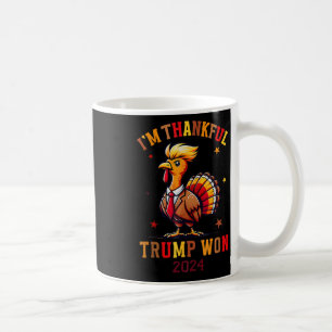 Caneca De Café Trump Ação de Graças... sou o Trump Won.