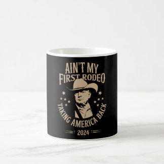 Caneca De Café Trump Ain não é o meu primeiro cowboy americano