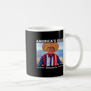 Caneca De Café Trump America's Golfo México Presidente Trump Somb
