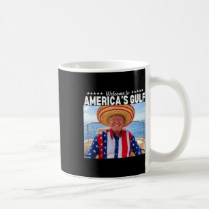 Caneca De Café Trump America's Golfo México Presidente Trump Somb