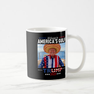 Caneca De Café Trump America's Golfo México Presidente Trump Somb