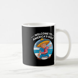 Caneca De Café Trump America's Welcome Golfo Mexico Presidente Tr