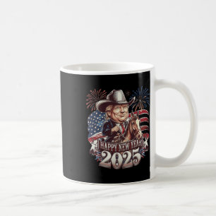 Caneca De Café Trump Ano Novo 2025 Cavalo Patriótico Trump Americ