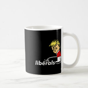 Caneca De Café Trump Anti Liberal Donald Trump Piscando Liberal