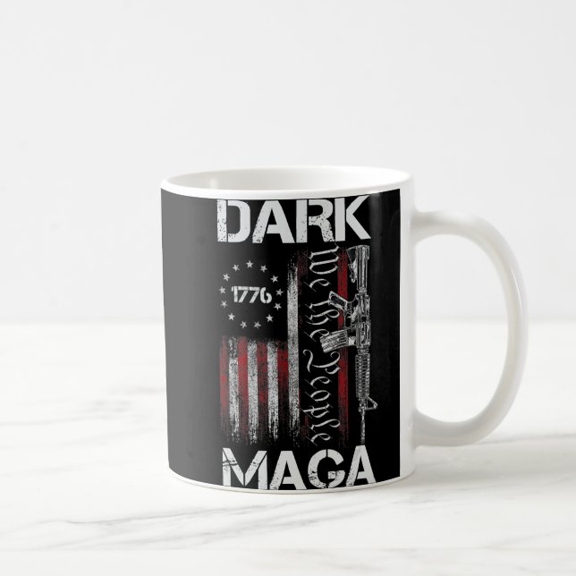CANECA DE CAFÉ TRUMP DE SUPORTE A MAGA ESCURO ANTIPROIBIDO (Direita)