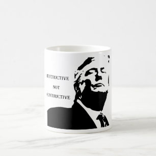 Caneca de Café Trump/Destrutivo Não Construtivo