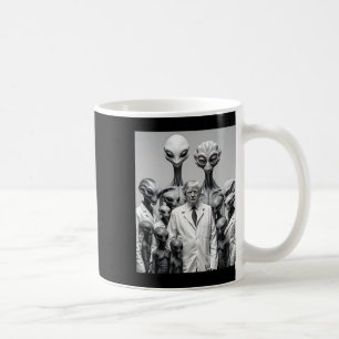 Caneca De Café Trump Divertido Com Conspiração De Aliens Extrater