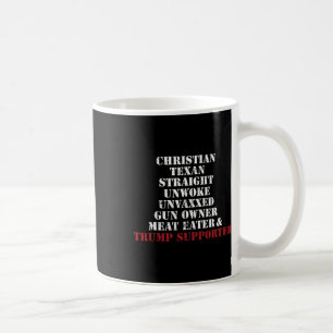 Caneca De Café Trump do Hetero Cristão Texan Unwoke