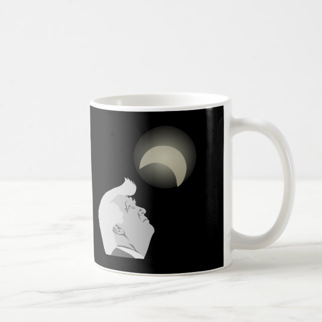 Caneca De Café Trump e o Eclipse Solar (Direita)