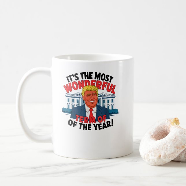 Caneca De Café Trump É o Termo mais maravilhoso do ano! (Com Donut)