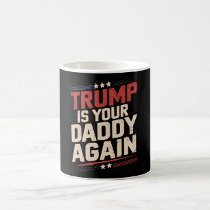 Caneca De Café Trump é seu papai novamente 47º Presidente dos EUA