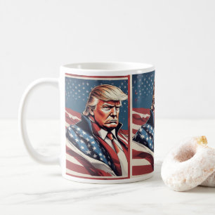 Caneca De Café Trump Epic American Flag Mug
