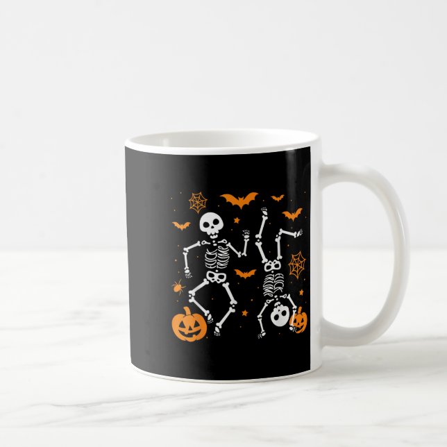 Caneca De Café Trump Esqueleto de Halloween Engraçado  (Direita)