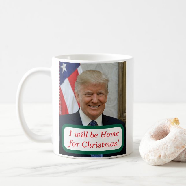 Caneca De Café Trump estará em casa no Natal (Com Donut)