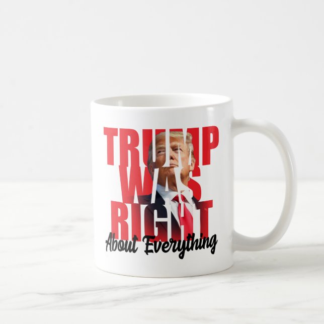 Caneca De Café Trump estava certo sobre tudo, anti Biden (Direita)