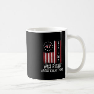 Caneca De Café Trump Estava Certo Sobre Tudo Bandeira Americana
