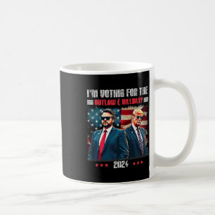 Caneca De Café Trump Eu estou votando no Outlaw e Hillbilly Trum
