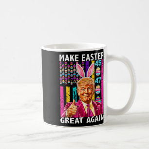 Caneca De Café Trump Faça a Páscoa Grande Novamente 45 47 Caça ao