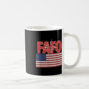 Caneca De Café Trump Fafo, Funny Fafo Trump American Flag