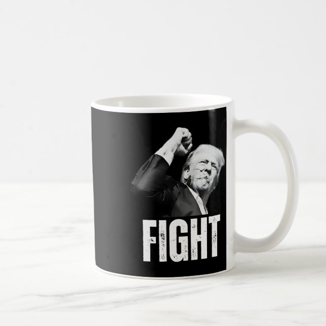 Caneca De Café Trump Fist Pump Donald Trump Disparando (Direita)