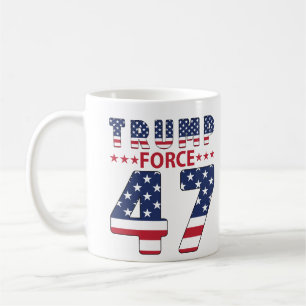 Caneca De Café Trump Force 47