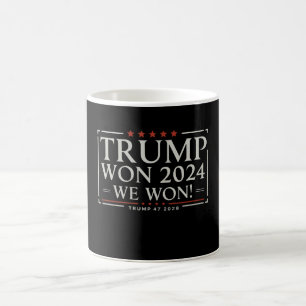 Caneca De Café Trump Ganhou 2024 Nós Ganhamos 47 2028 EUA