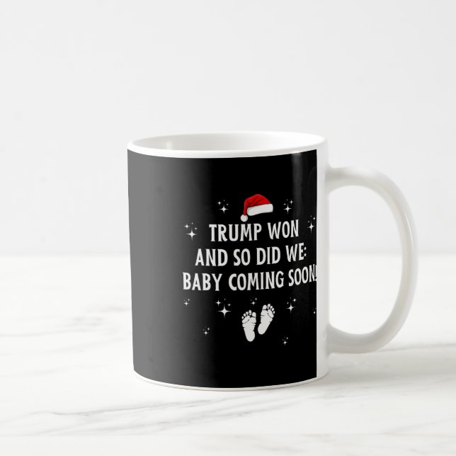 Caneca De Café Trump Ganhou E Nós Também (Direita)