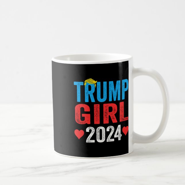 Caneca De Café Trump Girl 2024 Cute Trump Flag Mulheres Meninas C (Direita)