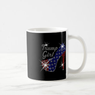 Caneca De Café Trump Girl High Heel American Flag Vote Donald Tru