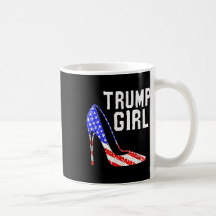 Caneca De Café Trump Girl Trump 2025 Eletion American Flag