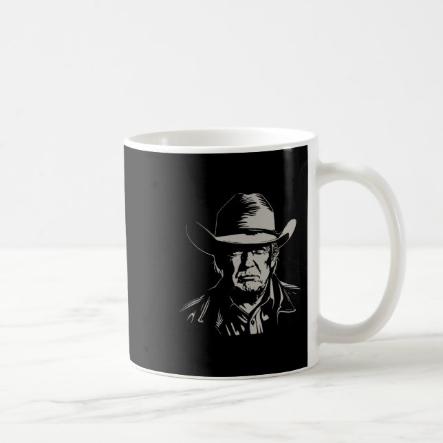 Caneca De Café Trump Head Cowboy Eua 2024 Votação Eleição America (Direita)
