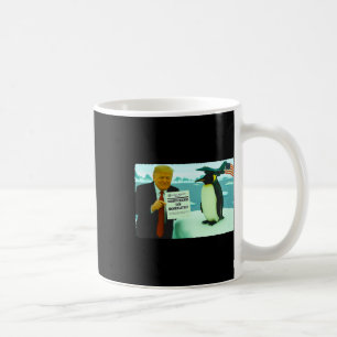 Caneca De Café Trump Impõe Tarifa Sobre o Pinguim Política Irônic