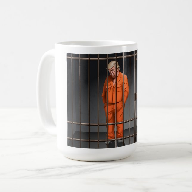 Caneca De Café Trump in Jail Classic Mug, 15 oz (Frente Esquerda)