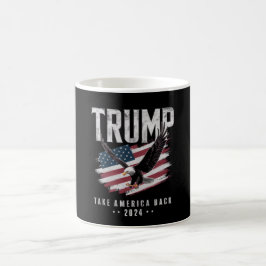 Caneca De Café Trump Leve a América de Volta Eleição 2024 Vintage